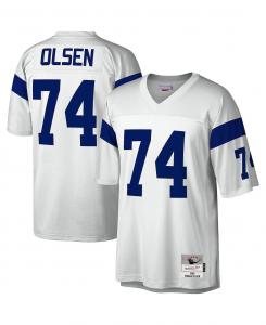 Футболка Mitchell & Ness Men's Merlin Olsen White Los Angeles Rams 1969 Legacy, белый