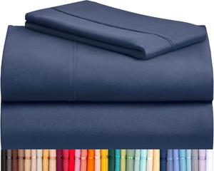 Комплект постельного белья LuxClub, 3 предмета, 168х244/100х191/51х76 см, темно-синий