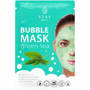 Stay Well Bubble Mask Green Tea успокаивающая маска для лица, 1 шт.