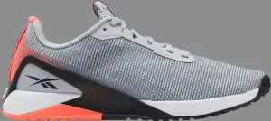 Кроссовки nano x1 grit 'grey orange flare' Reebok, серый