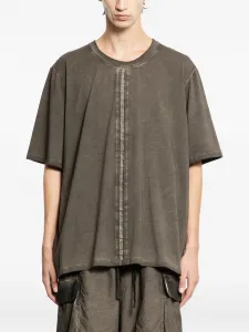 Футболка с отделкой швами Uma Wang, серый