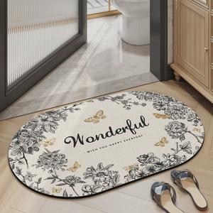 Dajiang Ковер 50х50 см для ванной/спальни, впитывающий, нескользящий