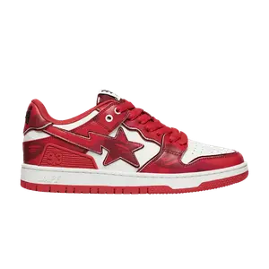 Кроссовки BAPE Wmns Sk8 Sta #1 Red, красный