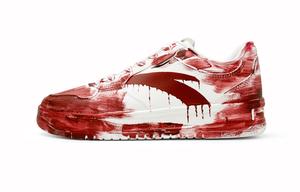 ANTA Расслабленные нескользящие амортизирующие низкие кроссовки для скейтборда men's red