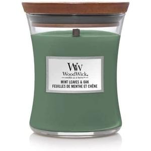 Ароматическая свеча Листья мяты и дуб средняя 275 г Woodwick