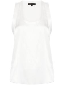 Maje атласный топ с U-образным вырезом, нейтральный цвет