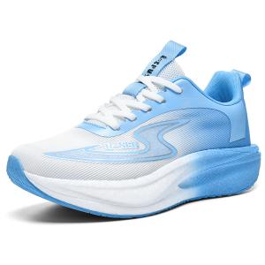 REPUSEN Дышащие устойчивые к истиранию нескользящие низкие городские кроссовки для комьютинга унисекс бело-голубые, цвет White Blue[Breathable]