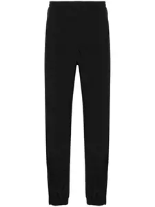 Зауженные брюки с вышитым логотипом MSGM, черный