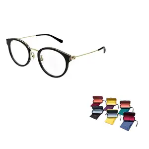 Очки в круглой оправе Gucci, 001 (черный frame with transparent lens)