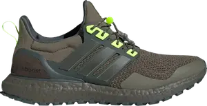 Кроссовки UltraBoost 1.0 ATR 'Olive Strata Lucid Lemon', зеленый