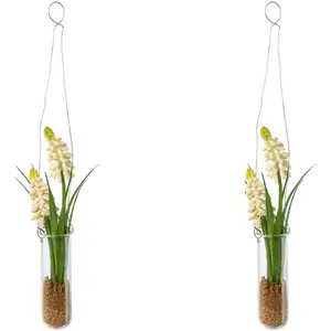 Креативный зеленый искусственный цветок «Мускари в подвесной вазе» Creativ Green