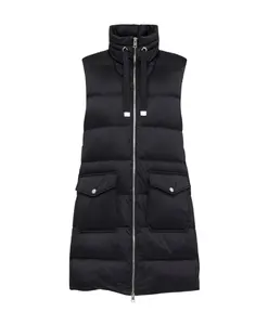 Удлиненный стеганый жилет Liu Jo, черный