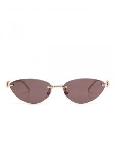 Cartier Eyewear солнцезащитные очки Clash, золотой