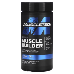 Платиновый Наращиватель Мышечной Массы MuscleTech, 60 капсул с быстрым высвобождением