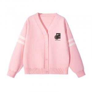 Детский свитер V-образным вырезом Moderate WARRIOR, розовый/h four-corner logo k