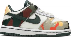 Кроссовки Nike Dunk Low SE TD 'Sail Multi-Camo', многоцветный