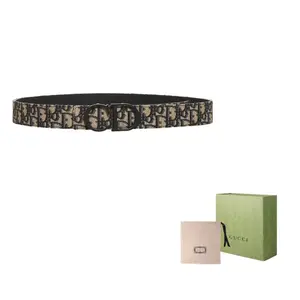 Ремень с пряжкой Homme Logo DIOR, черный