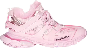 Кроссовки Balenciaga Wmns Track Trainer Fake Fur - Pink, розовый