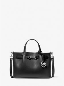 Сумка-Портфель Carson из шагреневой кожи Michael Kors, черный