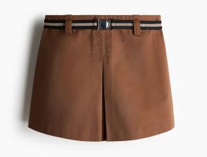 Шорты H&M elted Twill, коричневый