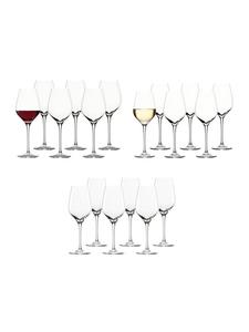 Набор из 18 прозрачных бокалов для дегустации вина Exquisit Royal Stölzle