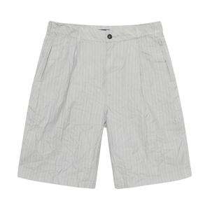 Шорты Stussy Wrinkled Stripe Volume Pleated Short, серый