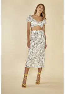 Макси-Юбка, скроенная по косой Glamorous, White Ditsy Daisy