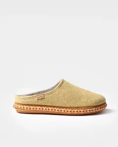 Женские закрытые тапочки из фетра однотонные Toni Pons, желтый