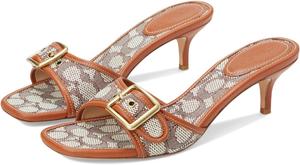 Туфли COACH Margot Sandals In Signature Textile Jacquard, цвет Cocoa/Burnished Amber