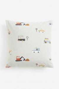 Чехол на подушку с мотивным принтом H&M, 40x40 см, зеленый