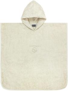 Normani Детское хлопковое банное пончо «Манама» бежевого цвета