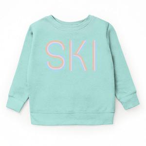 Свитшот Ski pastel с принтом для подростков The Juniper Shop, Seafoam