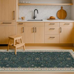 Ковёр Hazo Haus для кухни, 61х92 см, тёмно-зелёный