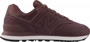 Кроссовки New Balance Wmns 574 'Burgundy Bone Reptile', красный