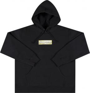 Толстовка Supreme Bling Box Logo Hooded Sweatshirt 'Black', черный