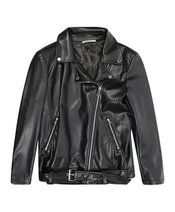 Куртка Ecopelle с декоративными элементами в виде ногтей. Patrizia Pepe, черный