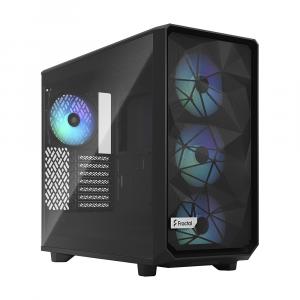 Корпус Fractal Design Meshify 2 Lite RGB, Mid Tower, чёрный, светлое стекло