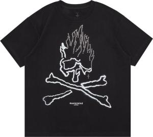 Футболка Cactus Jack by Travis Scott For Mastermind Skull Tee 'Black', черный