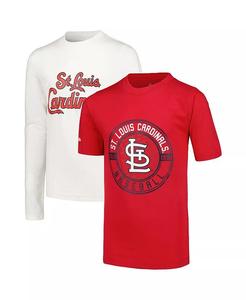 Big Boys красный, белый St. Louis Cardinals футболка Combo Set Stitches