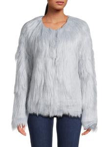 Куртка Dream с круглым вырезом из искусственного меха Unreal Fur, цвет Ice