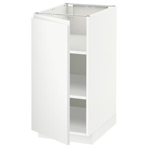 Тумба под шкаф с полками, белая/матовая белая Voxtorp, 40x60 см IKEA Metod