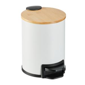 Мусорное ведро для ванной комнаты Relaxdays, белый
