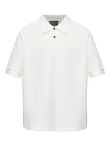 Поло с короткими рукавами Giorgio Armani, белый