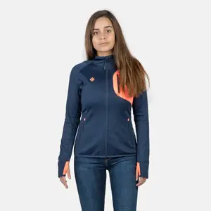 Женский флис KANJUT Izas, темно-синий/оранжевый