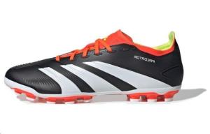 Футбольные бутсы PREDATOR 24 унисекс с низким верхом, черно-белые/оранжевые Adidas