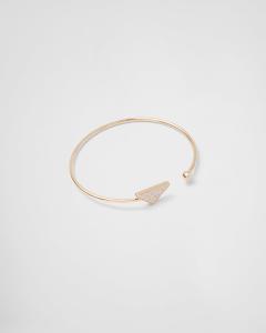 Prada Браслет-кафф Eternal Gold из желтого золота с бриллиантами