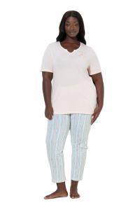 Ulla Popken Пижама в пастельно-розовом цвете