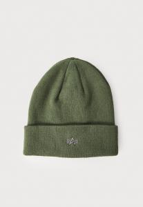 Шапка Alpha Industries LOGO BEANIE UNISEX, Sage/Green/Green