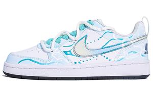 Court Borough с амортизацией, износостойкие низкие скейтерские кроссовки Kids' Nike, синий