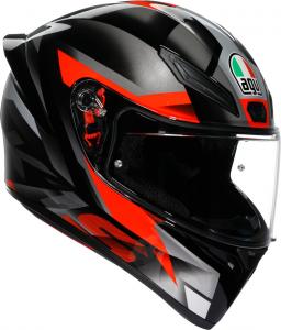 Шлем AGV k1 s fastlap, Black/Grey/Red